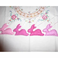 Hängehasen, Osterhasen 'the pink ones', Stoffhasen, Dekoration, Ostern, Unikate hessmade