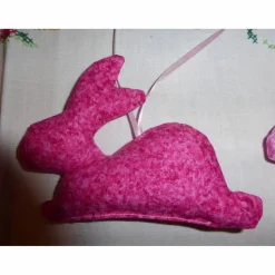 Hängehasen, Osterhasen 'the pink ones', Stoffhasen, Dekoration, Ostern, Unikate hessmade
