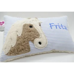 Hobby Horsing Pferdekissen Namenskissen Taufkissen Kuschelkissen Kindergartenkissen Geburtsgeschenk Pferd Pferdchen Pony