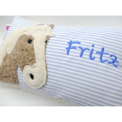 Hobby Horsing Pferdekissen Namenskissen Taufkissen Kuschelkissen Kindergartenkissen Geburtsgeschenk Pferd Pferdchen Pony