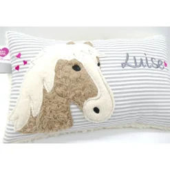 Hobby Horsing Pferdekissen Namenskissen Taufkissen Kuschelkissen Kindergartenkissen Geburtsgeschenk Pferd Pferdchen Pony