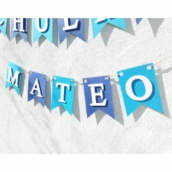 Hochwertige Girlande zum Schulanfang, Schulkind, 1. Schultag. Wimpelkette zum Schulstart auf Wunsch personalisiert mit Wunschnamen.