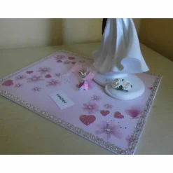 Hochzeit Geldgeschenk Brautpaar mit Baby in Rosa – Geschenkidee für Mädchen & Taufe