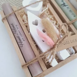 Hochzeit Geldgeschenk Hochzeitsgeschenk Haus / Lichthaus Kerzenhalter Herz Geschenkset Gutschein Kerzenset Stabkerze Ker