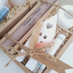 Hochzeit Geldgeschenk Hochzeitsgeschenk Haus / Lichthaus Kerzenhalter rund Geschenkset Gutschein Kerzenset Stabkerze Ker