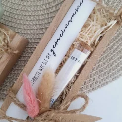 Hochzeit Geldgeschenk Reagenzglas Hochzeitskerze Hochzeitsgeschenk Geschenkset Gutschein Kerzenset Stabkerze Kerzenbox H