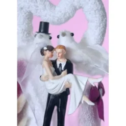 Hochzeit Handtuchtorte Geschenkidee pink weiß