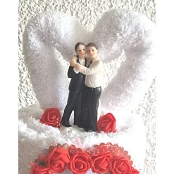 Hochzeit Männer Handtuchtorte Geschenkidee Rot weiß