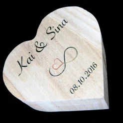 Hochzeit Rustikale RINGBOX Natur Ringkissen aus Holz alternative für Eheringe Herz Ringkästchen Romantische Holzbox Ringschatulle Valentin