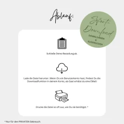 Hochzeit Spiel Tombola mit Losen zum selbst ausdrucken & beschriften | DIY | digitale Datei