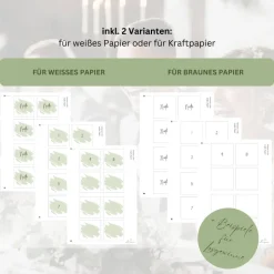 Hochzeit Spiel Tombola mit Losen zum selbst ausdrucken & beschriften | DIY | digitale Datei