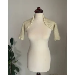 Hochzeit Stola,Stola,Bolero,Jacke,Jacke,Hochzeit,Besondere Anlässe,Blumen Applikation, creme!