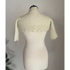 Hochzeit Stola,Stola,Bolero,Jacke,Jacke,Hochzeit,Besondere Anlässe,Blumen Applikation, creme!