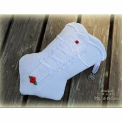 HOCHZEIT Taschentüchertasche KORSETT - TATÜTA für Taschentücher oder ein kleines Handy, Farbwahl, vintage, Hochzeitstasche