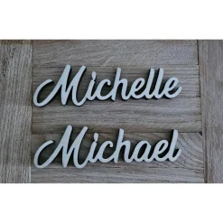 Hochzeit Tischkarten Platzkarten aus Holz personalisiert – Namenskarten für Hochzeit, Taufe, Geburtstag, Kommunion