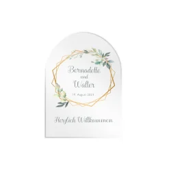 Hochzeit Willkommensschild personalisierbar Design Bernadette