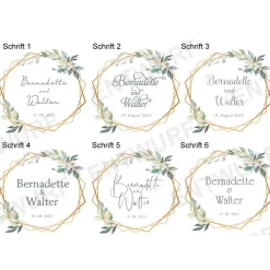 Hochzeit Willkommensschild personalisierbar Design Bernadette