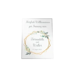 Hochzeit Willkommensschild personalisierbar Design Bernadette