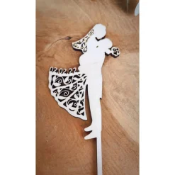 Hochzeits Cake Topper Brautpaar mit Datum / Kuchendeko Hochzeit Mr & Mrs / Hochzeitstorte / Mann und Frau