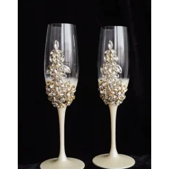 Hochzeitsaccessoires Hochzeitsgläser Sektgläser Sektglas Hochzeitskerzen Brautaccessoires mit Namen Tortenmesser Tortenh