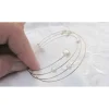 Hochzeitsarmband Spiralarmband memory wire 3 Reihen Perlen Armreif weisse Süsswasserperlen Brautschmuck beste Freundin Brautarmreif