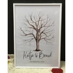 Hochzeitsbaum A3 * Weddingtree * Fingerabdruckbaum * Gästebuch * individuell * Hochzeitsgeschenk * Polterabend