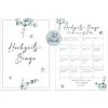 Hochzeitsbingo als Hochzeitsspiel für Brautpaar & Gäste im schönen Eukalyptus Design I 50 Blätter I CreativeRobin