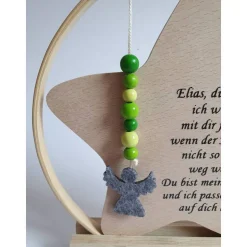 Hochzeitsdeko oder Geschenk für Schulkind / Erinnerung an Verstorbene / Stern im Ring mit Engel / Einschulungsgeschenk