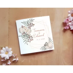 Hochzeitsdesign Aquaflowers Printable DIY