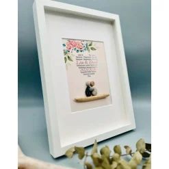 Hochzeitsgeschenk | Personalisiertes Hochzeitsgeschenk Wanddeko | Wandbild Hochzeit | Einzigartiges Hochzeitsgeschenk He