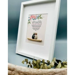 Hochzeitsgeschenk | Personalisiertes Hochzeitsgeschenk Wanddeko | Wandbild Hochzeit | Einzigartiges Hochzeitsgeschenk He