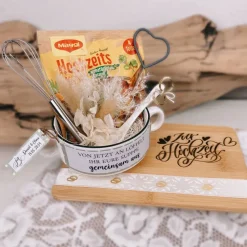 Hochzeitsgeschenk, Hochzeitssuppe, Kerzen zur Hochzeit, Kleinigkeit zur Hochzeit, Kleinigkeiten zur Hochzeit, Ehe, Brett