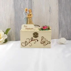 Hochzeitsgeschenk, Holz Box, Geschenk zur Hochzeit, Goldene Hochzeit