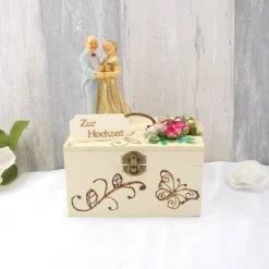 Hochzeitsgeschenk, Holz Box, Geschenk zur Hochzeit, Goldene Hochzeit
