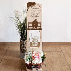 Hochzeitsgeschenk  mit Namen und Datum personalisiert