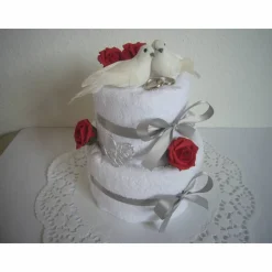 Hochzeitsgeschenk Tauben rote Rosen Herzen Geschenk Hochzeit Handtuchtorte gleichgeschlechtlich homosexuell schwul