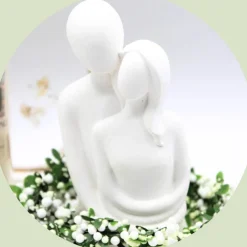 Hochzeitsgeschenk-Set "Die Liebenden" | personalisiert | Hochzeitstag | Jahrestag | Goldene Hochzeit | Silberne