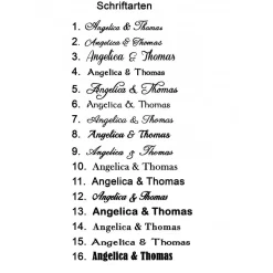 Hochzeitsgästebuch mit Fingerabdrücken – Personalisierter Leinwand Hochzeitsbaum