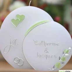 Hochzeitskerze 2 Dochte Doppelscheibe 