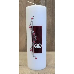 Hochzeitskerze - 25x8 cm -