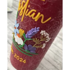 Hochzeitskerze Blumenwiese