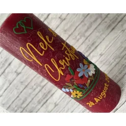 Hochzeitskerze Blumenwiese