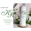 Hochzeitskerze Design Calligraphy - Stumpenkerze