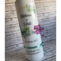 Hochzeitskerze Eukalyptus