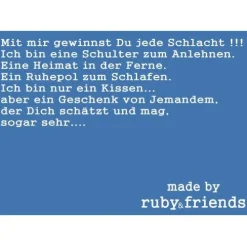 Hochzeitskissen bestickt  - Frau und Herr- personalisierbar  aus Leinen