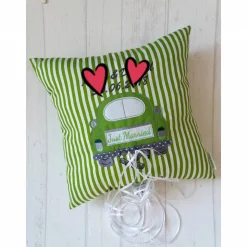 Hochzeitskissen in Wunschfarben, Geldgeschenk zur Hochzeit, Kissen personalisiert, Geschenkidee zur Hochzeit