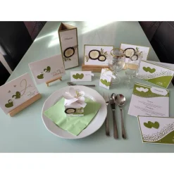 Hochzeits-Papeterie, Einladung, Dankes-Karten, Gastgeschenk, Tischkarten, Menükarten, Stampin up