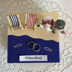 Hochzeitsreise Geldgeschenk Hochzeit Flittergeld Flitterwochen Urlaub Reise Meer Strand Hochzeitsgeschenk
