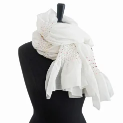 HOCHZEITSSCHAL mit HANDSMOCK farbige Punkte