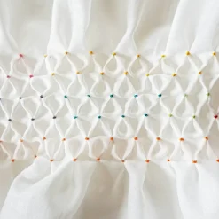 HOCHZEITSSCHAL mit HANDSMOCK farbige Punkte